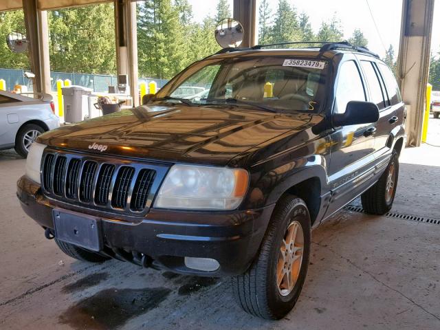 1J4GW68N8XC687893 - 1999 JEEP GRAND CHER BLACK photo 2