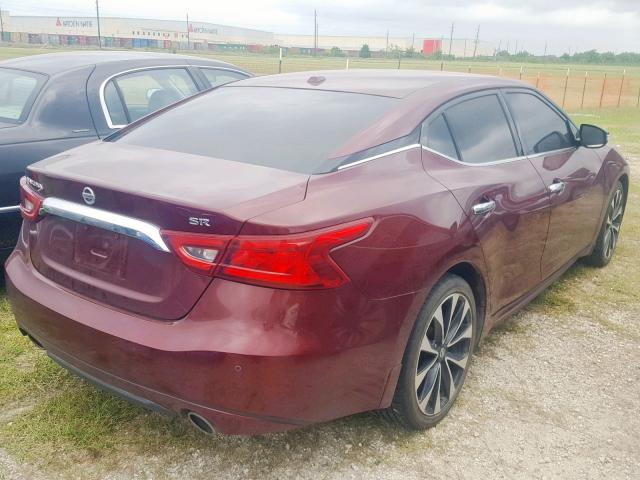 1N4AA6AP8HC409055 - 2017 NISSAN MAXIMA 3.5 MAROON photo 4