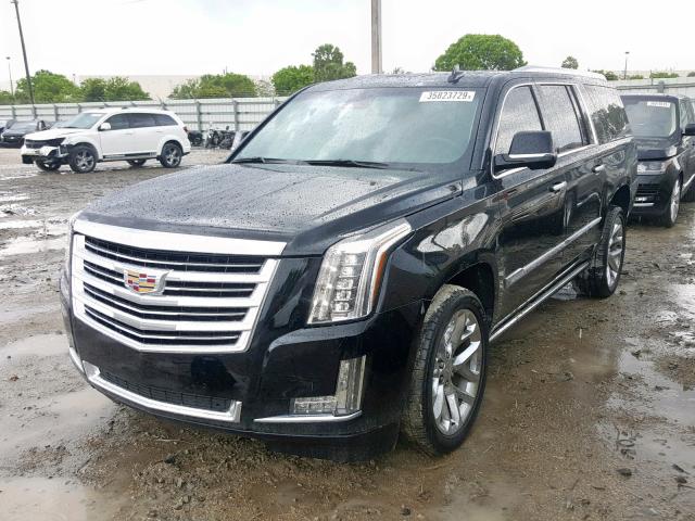 1GYS3JKJ8GR278673 - 2016 CADILLAC ESCALADE E BLACK photo 2