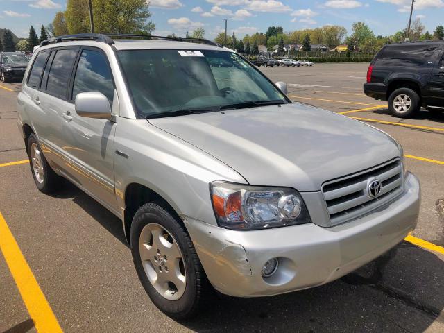 JTEEP21A150104276 - 2005 TOYOTA HIGHLANDER GRAY photo 1