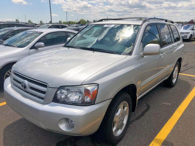 JTEEP21A150104276 - 2005 TOYOTA HIGHLANDER GRAY photo 3