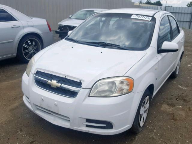 KL1TD56667B100569 - 2007 CHEVROLET AVEO BASE Ақ фото 2