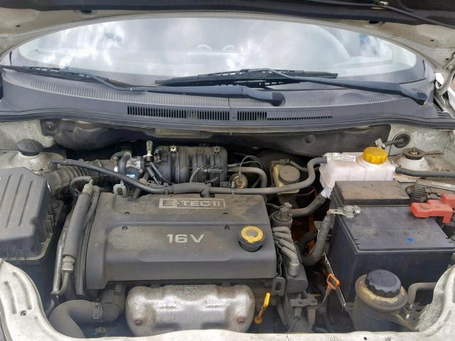KL1TD56667B100569 - 2007 CHEVROLET AVEO BASE Ақ фото 7