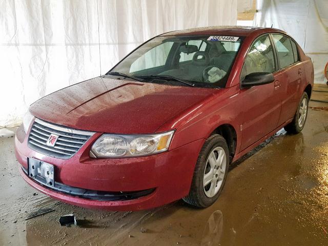 1G8AZ55F37Z145912 - 2007 SATURN ION LEVEL RED photo 2