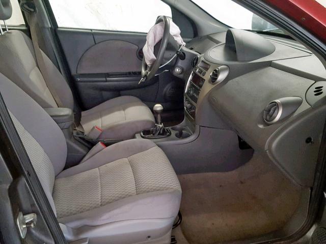 1G8AZ55F37Z145912 - 2007 SATURN ION LEVEL RED photo 5
