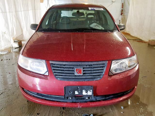 1G8AZ55F37Z145912 - 2007 SATURN ION LEVEL RED photo 9