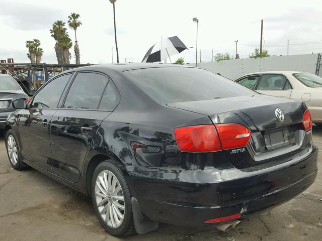 3VW2K7AJ5DM294725 - 2013 VOLKSWAGEN JETTA BASE Սև լուսանկար 3