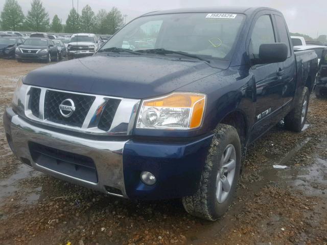 1N6BA0CA2BN325293 - 2011 NISSAN TITAN S BLUE photo 2