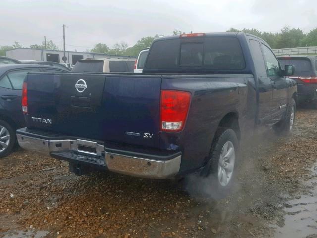 1N6BA0CA2BN325293 - 2011 NISSAN TITAN S BLUE photo 4