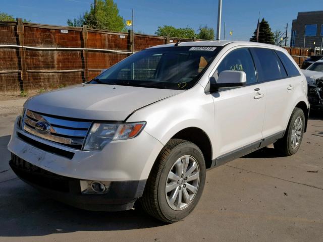 2FMDK4JC3ABA08164 - 2010 FORD EDGE SEL WHITE photo 2