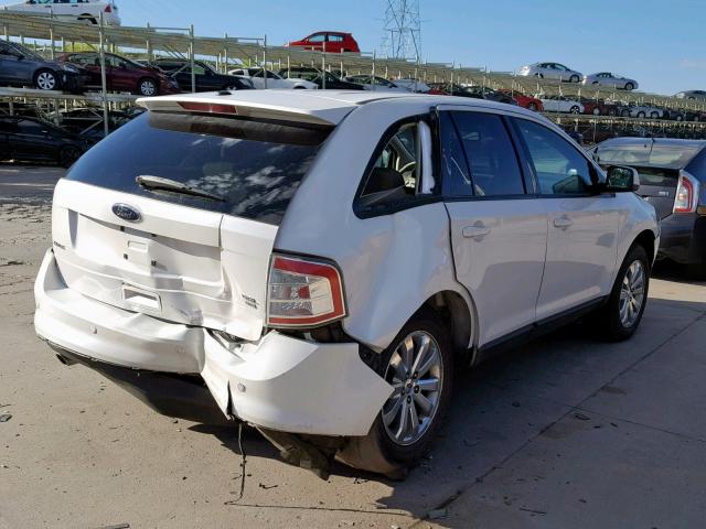 2FMDK4JC3ABA08164 - 2010 FORD EDGE SEL WHITE photo 4