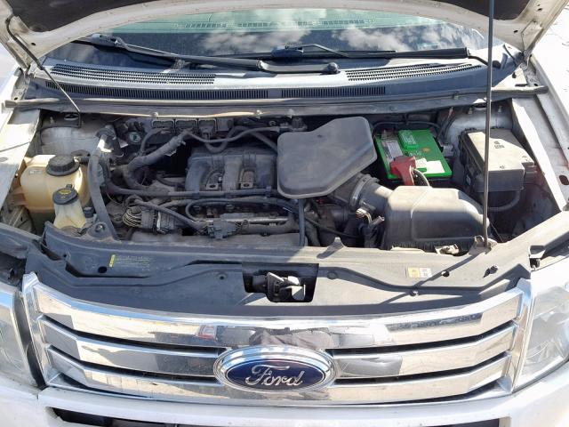 2FMDK4JC3ABA08164 - 2010 FORD EDGE SEL WHITE photo 7