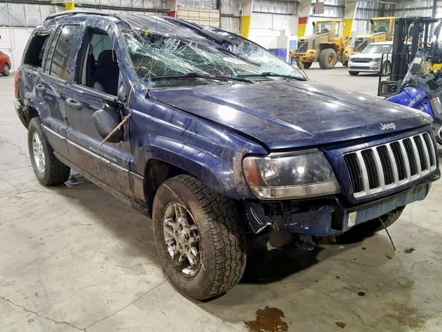 1J4GW48S14C368258 - 2004 JEEP GRAND CHER BLUE photo 1