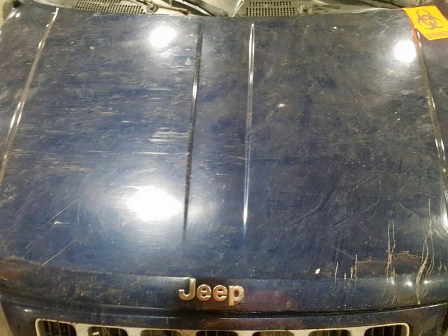 1J4GW48S14C368258 - 2004 JEEP GRAND CHER BLUE photo 7