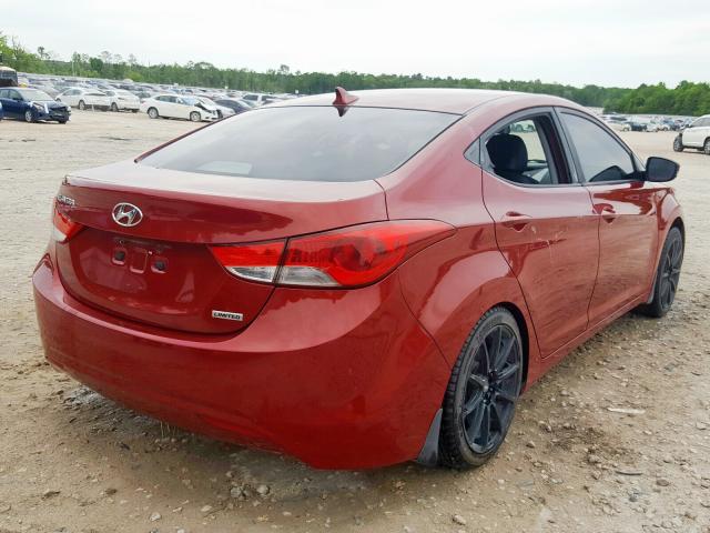 KMHDH4AE8DU527001 - 2013 HYUNDAI ELANTRA GLS  photo 4