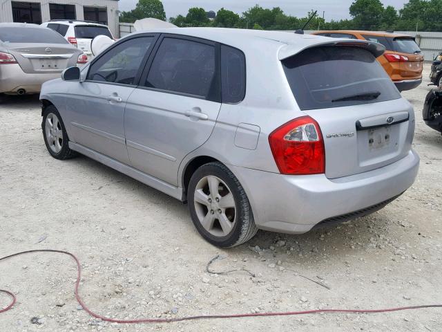 KNAFE161075004948 - 2007 KIA SPECTRA5 S SILVER photo 3