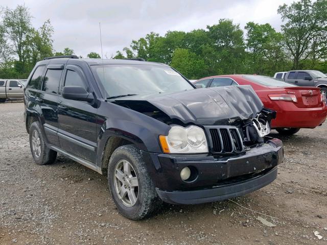 1J8HS48P37C674232 - 2007 JEEP GRAND CHER BLACK photo 1