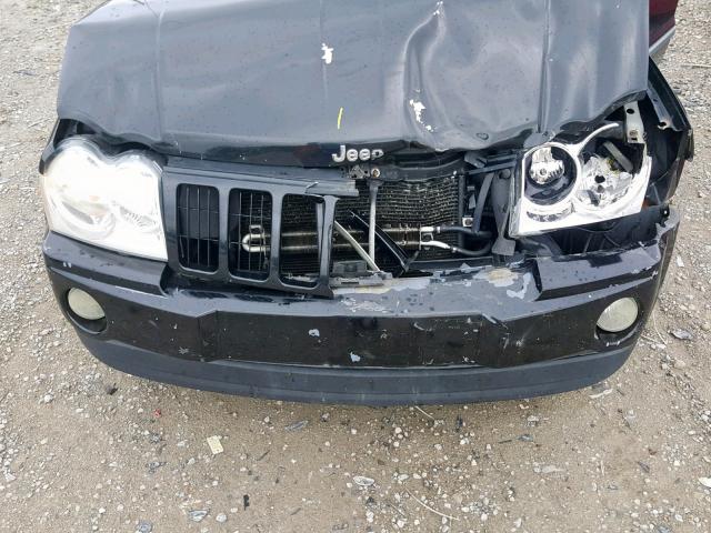 1J8HS48P37C674232 - 2007 JEEP GRAND CHER BLACK photo 7