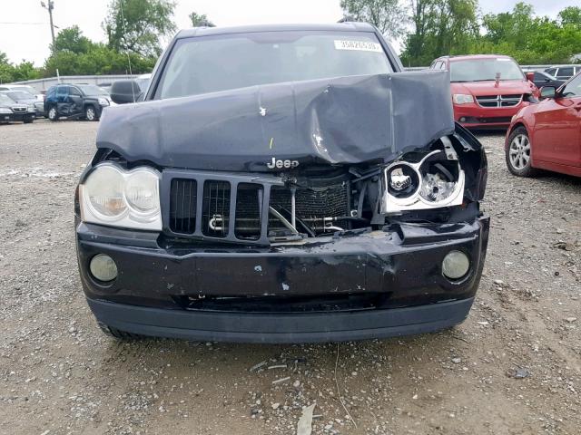 1J8HS48P37C674232 - 2007 JEEP GRAND CHER BLACK photo 9