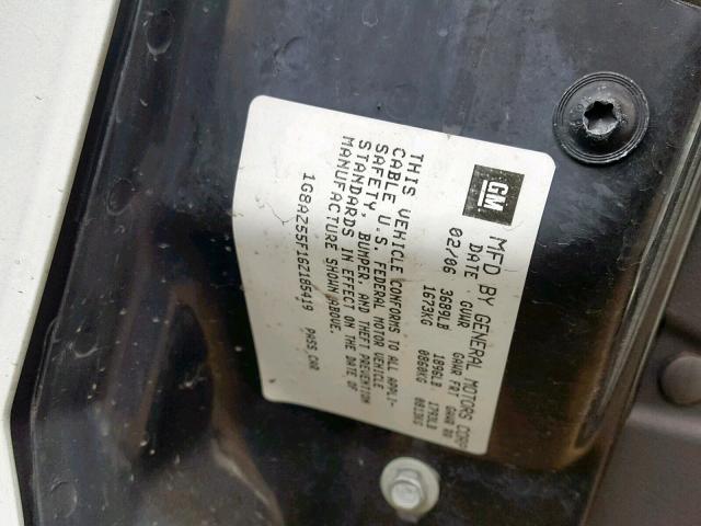 1G8AZ55F16Z185419 - 2006 SATURN ION LEVEL WHITE photo 10