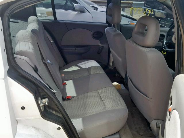 1G8AZ55F16Z185419 - 2006 SATURN ION LEVEL WHITE photo 6