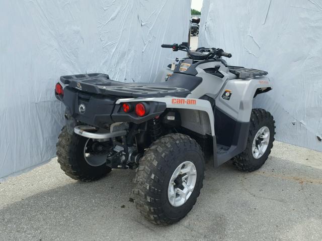 3JBLGAU23GJ000029 - 2016 CAN-AM OUTLANDER GRAY photo 4