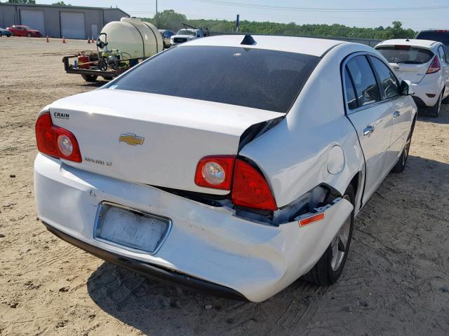 1G1ZC5E08CF335800 - 2012 CHEVROLET MALIBU 1LT WHITE photo 4