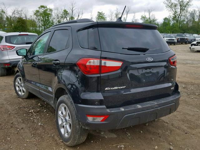 MAJ3P1TE7JC174451 - 2018 FORD ECOSPORT S BLACK photo 3