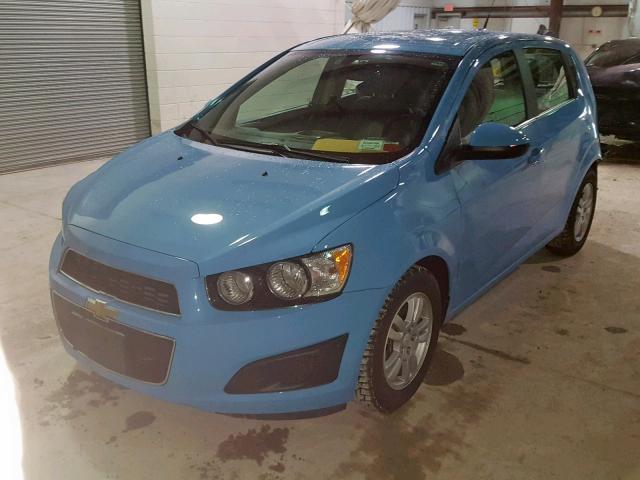 1G1JC6SG9E4158192 - 2014 CHEVROLET SONIC LT BLUE photo 2