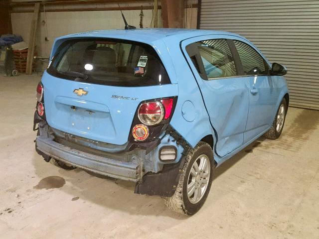 1G1JC6SG9E4158192 - 2014 CHEVROLET SONIC LT BLUE photo 4