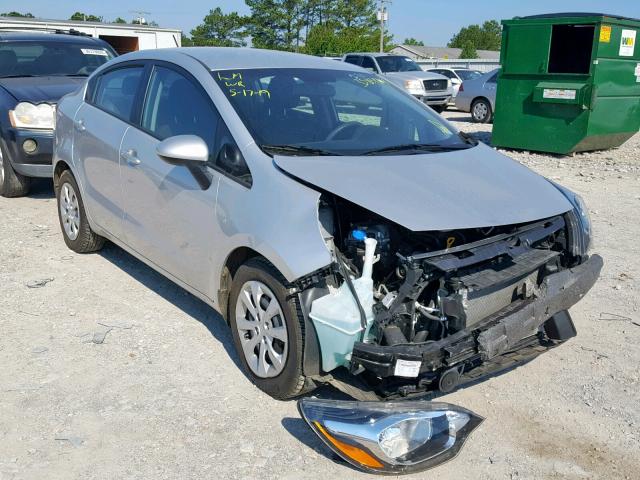 KNADM4A33F6426208 - 2015 KIA RIO LX SILVER photo 1