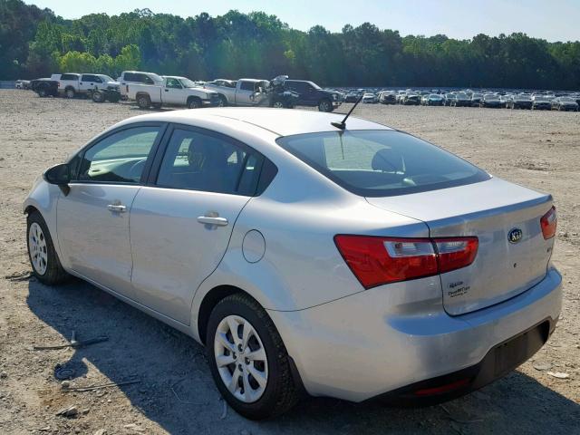 KNADM4A33F6426208 - 2015 KIA RIO LX SILVER photo 3