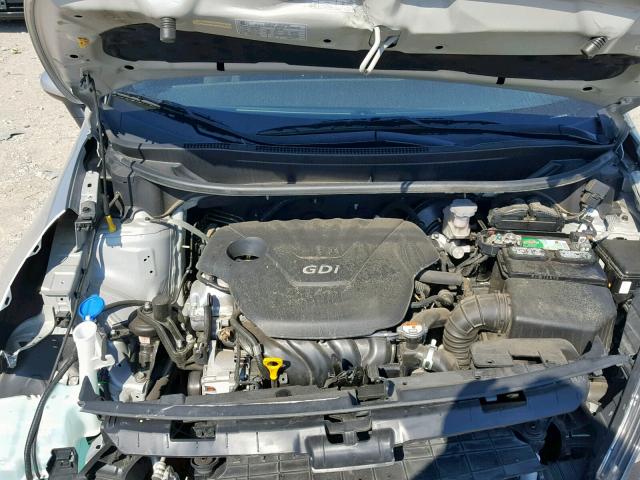 KNADM4A33F6426208 - 2015 KIA RIO LX SILVER photo 7