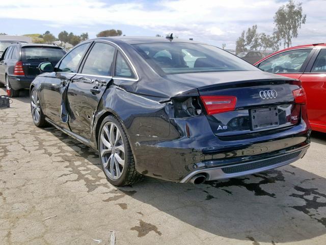 WAUHGAFCXCN163166 - 2012 AUDI A6 PRESTIG BLACK photo 3