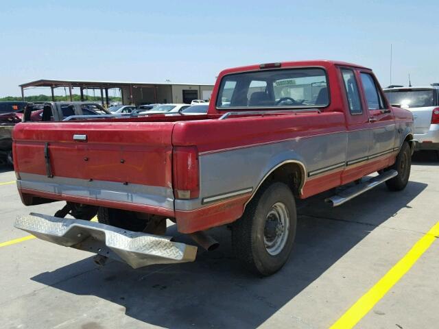 1FTHX25G8SKB03934 - 1995 FORD F250 RED photo 4