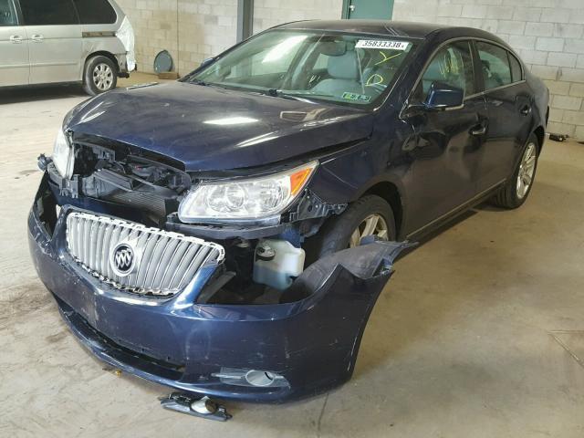 1G4GC5EG6AF138161 - 2010 BUICK LACROSSE C BLUE photo 2