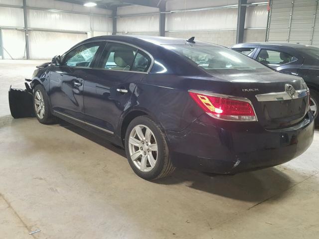 1G4GC5EG6AF138161 - 2010 BUICK LACROSSE C BLUE photo 3