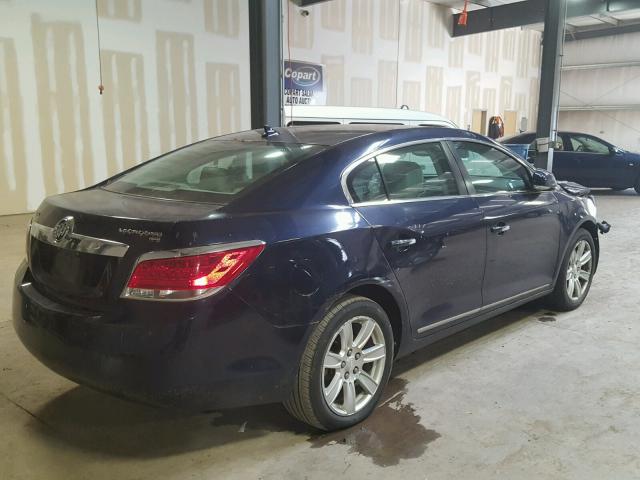 1G4GC5EG6AF138161 - 2010 BUICK LACROSSE C BLUE photo 4