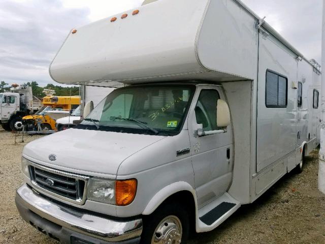 1FDXE45S76DA95090 - 2006 FORD E450 WHITE photo 2