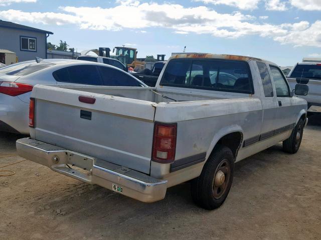 1B7GL23XXRS602660 - 1994 DODGE DAKOTA WHITE photo 4