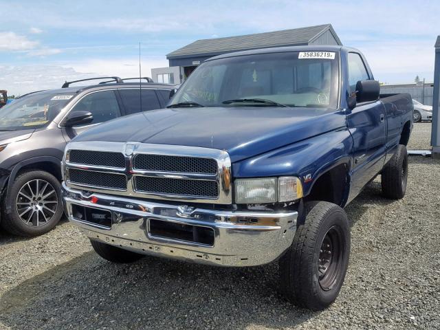 1B7KF26W7SS200699 - 1995 DODGE RAM 2500 BLUE photo 2