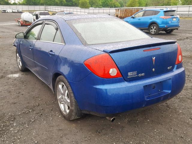 1G2ZH558764170471 - 2006 PONTIAC G6 GT BLUE photo 3