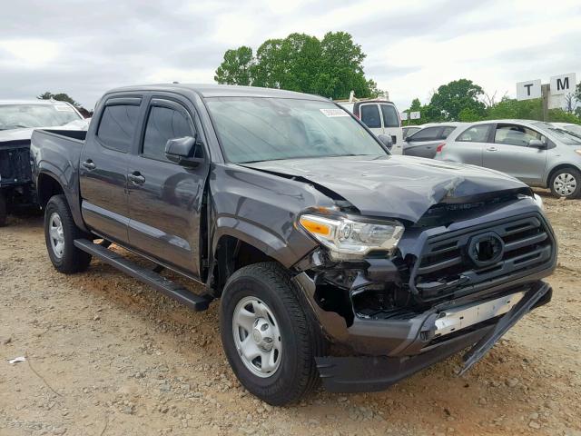 5TFAX5GNXJX132173 - 2018 TOYOTA TACOMA DOU GRAY photo 1