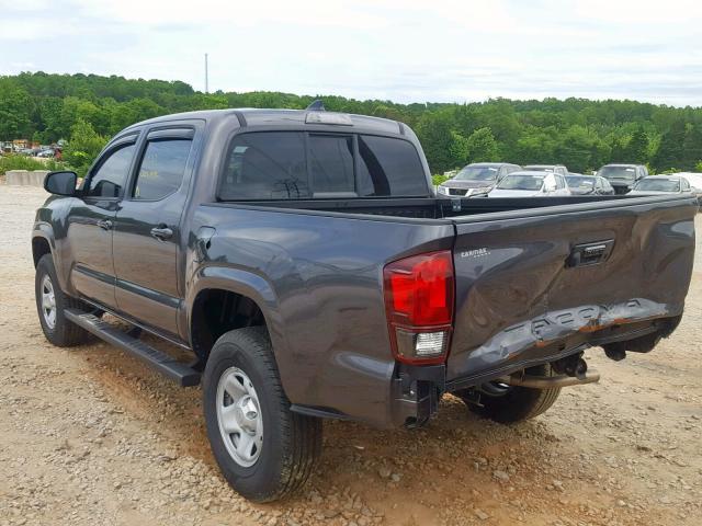 5TFAX5GNXJX132173 - 2018 TOYOTA TACOMA DOU GRAY photo 3