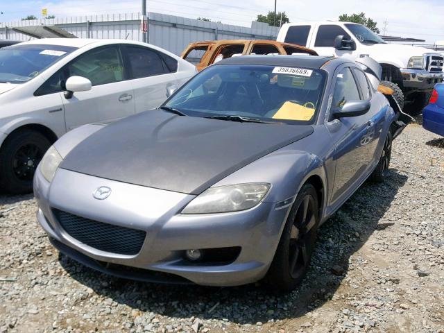 JM1FE173550142997 - 2005 MAZDA RX8 GRAY photo 2