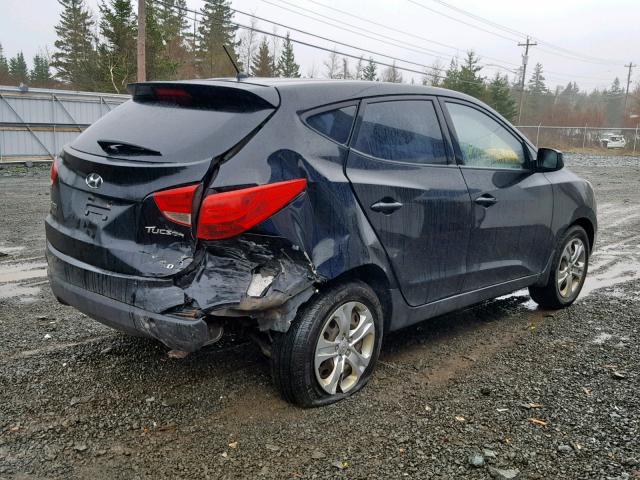 KM8JTCACXDU553156 - 2013 HYUNDAI TUCSON GL BLACK photo 4