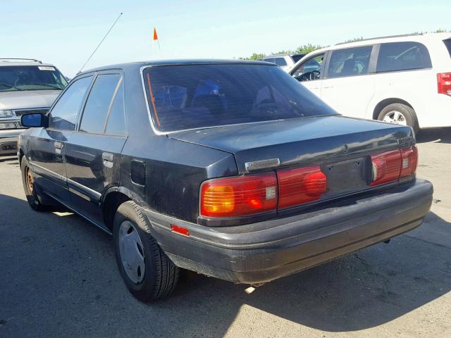 JM1BG2246N0466863 - 1992 MAZDA PROTEGE DX BLACK photo 3