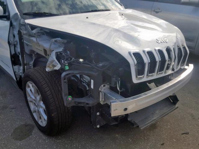 1C4PJLCB9GW159309 - 2016 JEEP CHEROKEE L WHITE photo 9