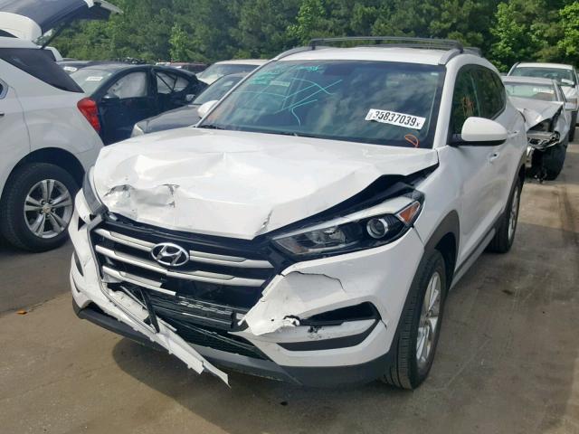 KM8J33A43HU400312 - 2017 HYUNDAI TUCSON LIM WHITE photo 2