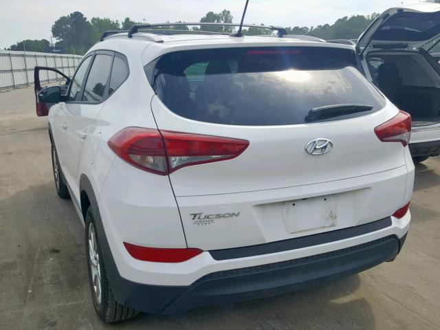 KM8J33A43HU400312 - 2017 HYUNDAI TUCSON LIM WHITE photo 3